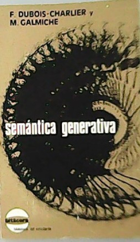 Portada del libro de Semántica generativa