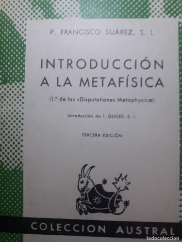 Portada del libro de introducción a la metafísica 