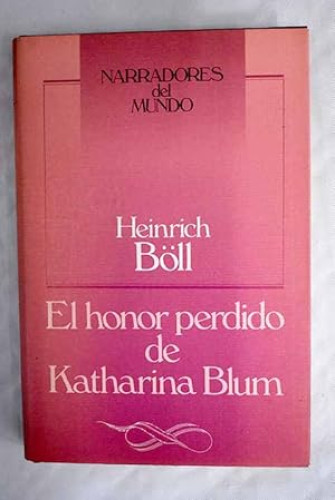 Portada del libro de El honor perdido de Katharina Blum