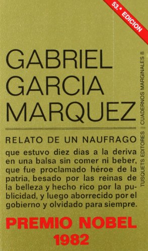 Portada del libro de Relato de un náufrago