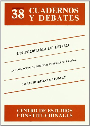 Portada del libro de Un problema de estilo
