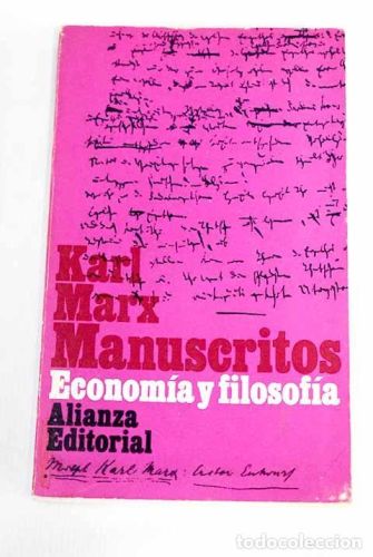 Portada del libro de Manuscritos: economia y filosofia.- Marx, Karl