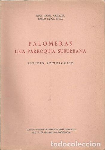 Portada del libro de PALOMERAS . UNA PARROQUIA SUBURBANA
