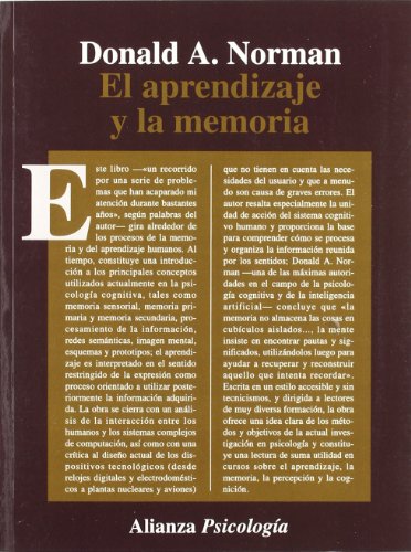 Portada del libro de El aprendizaje y la memoria