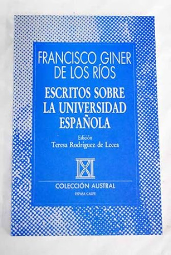 Portada del libro de Escritos sobre la universidad española