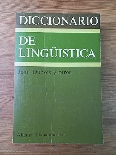 Portada del libro de Diccionario de lingüística