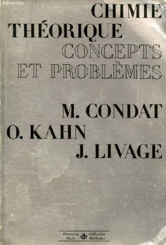 Portada del libro de CHIMIE THEORIQUE - CONCEPTS ET PROBLEMES / COLLECTION METHODES.