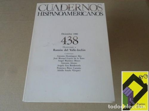 Portada del libro de Cuadernos Hispanoamericanos. Num 438
