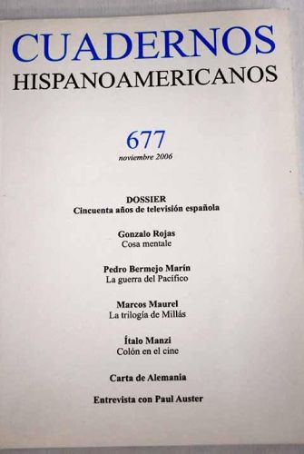 Portada del libro de Cuadernos hispanoamericanos 677