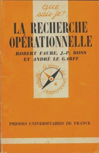 Portada del libro de La recherche opérationnelle - Jean-Paul Le Garff
