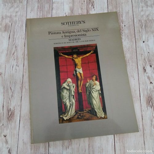 Portada del libro de Sotheby's. Subasta de Pintura Antigua, del siglo XIX e impresionista