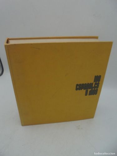 Portada del libro de 100 ESPAÑOLES Y DIOS.