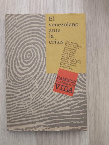 Portada del libro de El venezolano ante la crisis