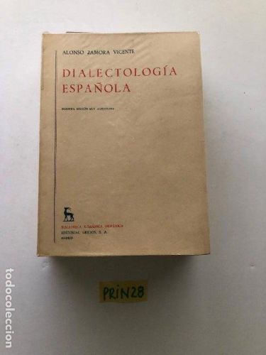 Portada del libro de Dialectología española
