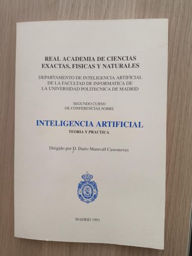 Portada del libro de Real Academia de ciencias exactas, físicas y naturales. Inteligencia Artificial