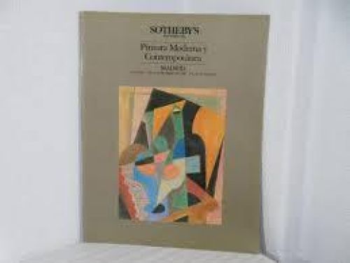Portada del libro de  Pintura Moderna y Contemporánea. Sotheby´s