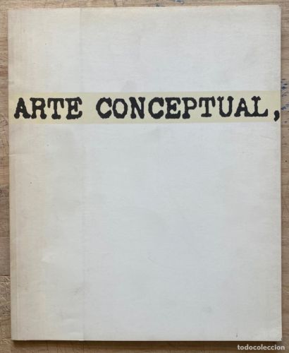 Portada del libro de Arte Conceptual. Una Perspectiva