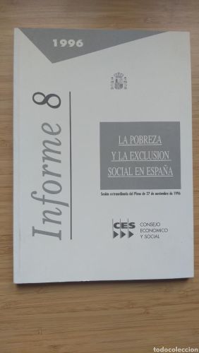 Portada del libro de La pobreza y la exclusión social en España 1996