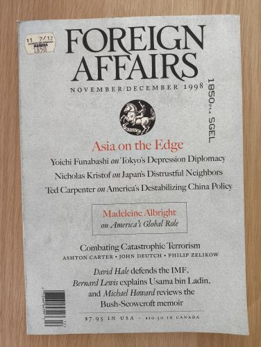 Portada del libro de Foreign Affairs. Asia on the Edge