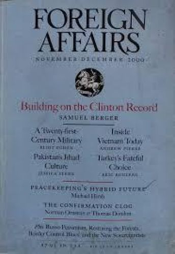 Portada del libro de Foreign Affairs. Building on the Clinton Record