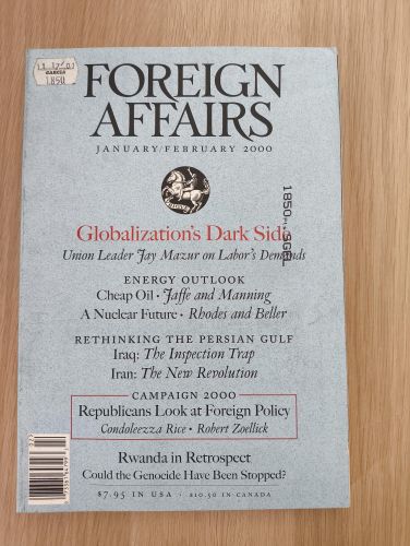 Portada del libro de Foreign Affairs. Globalization´s Dark Side