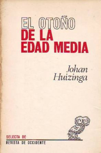 Portada del libro de El otoño de la Edad Media