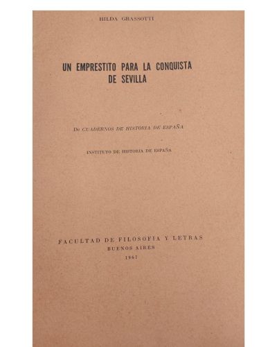 Portada del libro de Un Emprestito Para Conquista Sevilla