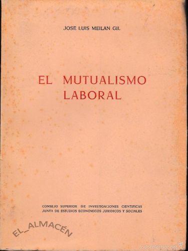 Portada del libro de EL MUTUALISMO LABORAL