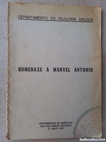 Portada del libro de Homenaxe a Manuel Antonio