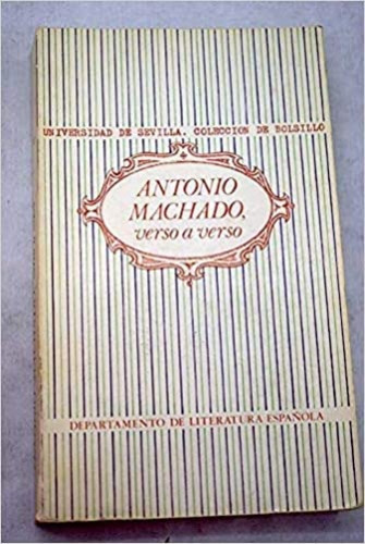 Portada del libro de Antonio Machado, verso a verso