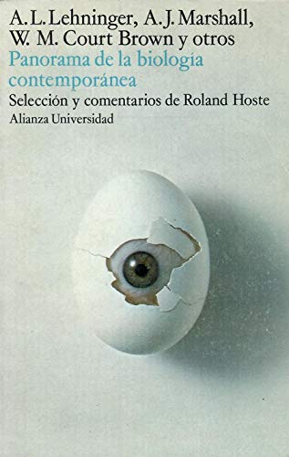 Portada del libro de Panorama de la biología contemporánea