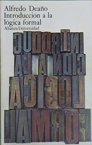 Portada del libro de Introducción a la lógica formal. La lógica de enunciados. (Tomo 1)