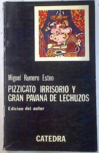 Portada del libro de Pizzicato irrisorio y gran pavana de lechuzos