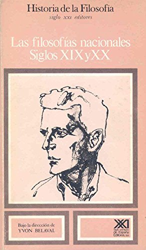 Portada del libro de Las filosofías nacionales. Siglos XIX y XX. Vol. 9