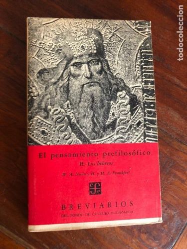 Portada del libro de El pensamiento prefilosófico II. Los hebreos.