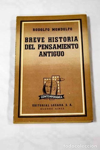 Portada del libro de Breve Historia Del Pensamiento Antiguo