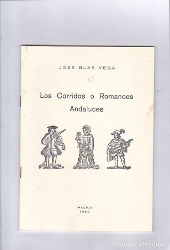 Portada del libro de Los corridos o romances andaluces 