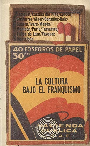Portada del libro de La cultura bajo el franquismo