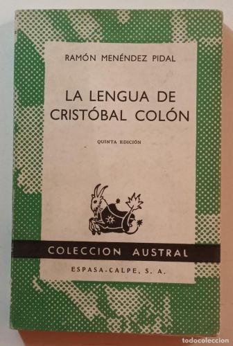 Portada del libro de LA LENGUA DE CRISTOBAL COLON