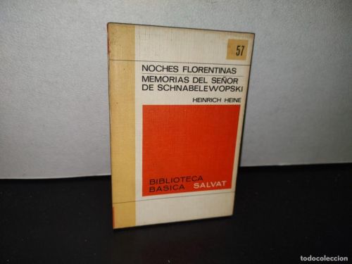 Portada del libro de NOCHES FLORENTINAS - MEMORIAS DEL SEÑOR DE SCHNABELEWOPSKI