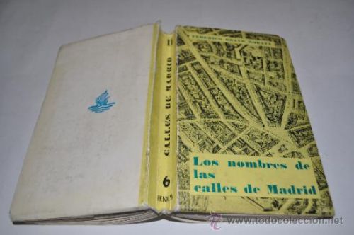 Portada del libro de Los nombres de las calles de Madrid tomo II M-Z 