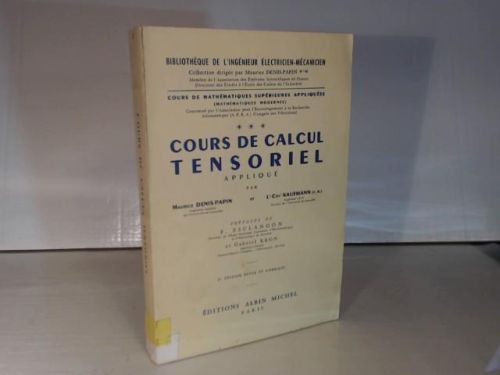 Portada del libro de Cours de calcul tensoriel