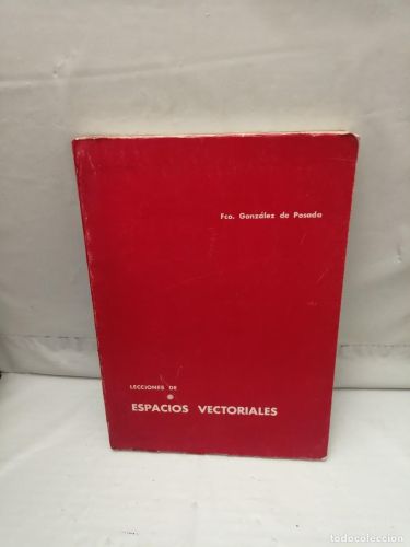 Portada del libro de Lecciones de espacios vectoriales

