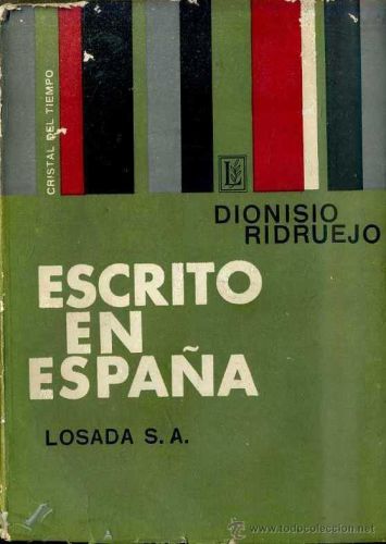 Portada del libro de ESCRITO EN ESPAÑA