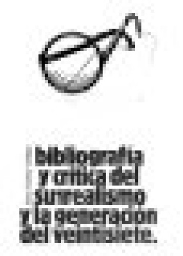 Portada del libro de Bibliografía y crítica del surrealismo y la generación del veintisiete