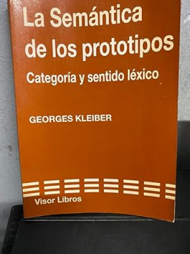 Portada del libro de Semántica de los prototipos