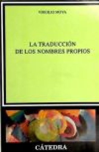 Portada del libro de La traducción de los nombres propios