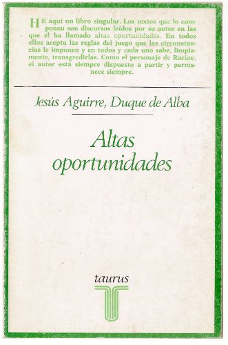 Portada del libro de Altas oportunidades