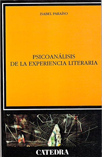 Portada del libro de Psicoanálisis de la experiencia literaria