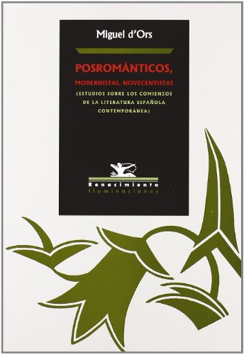 Portada del libro de Posrománticos, modernistas, novecentistas
